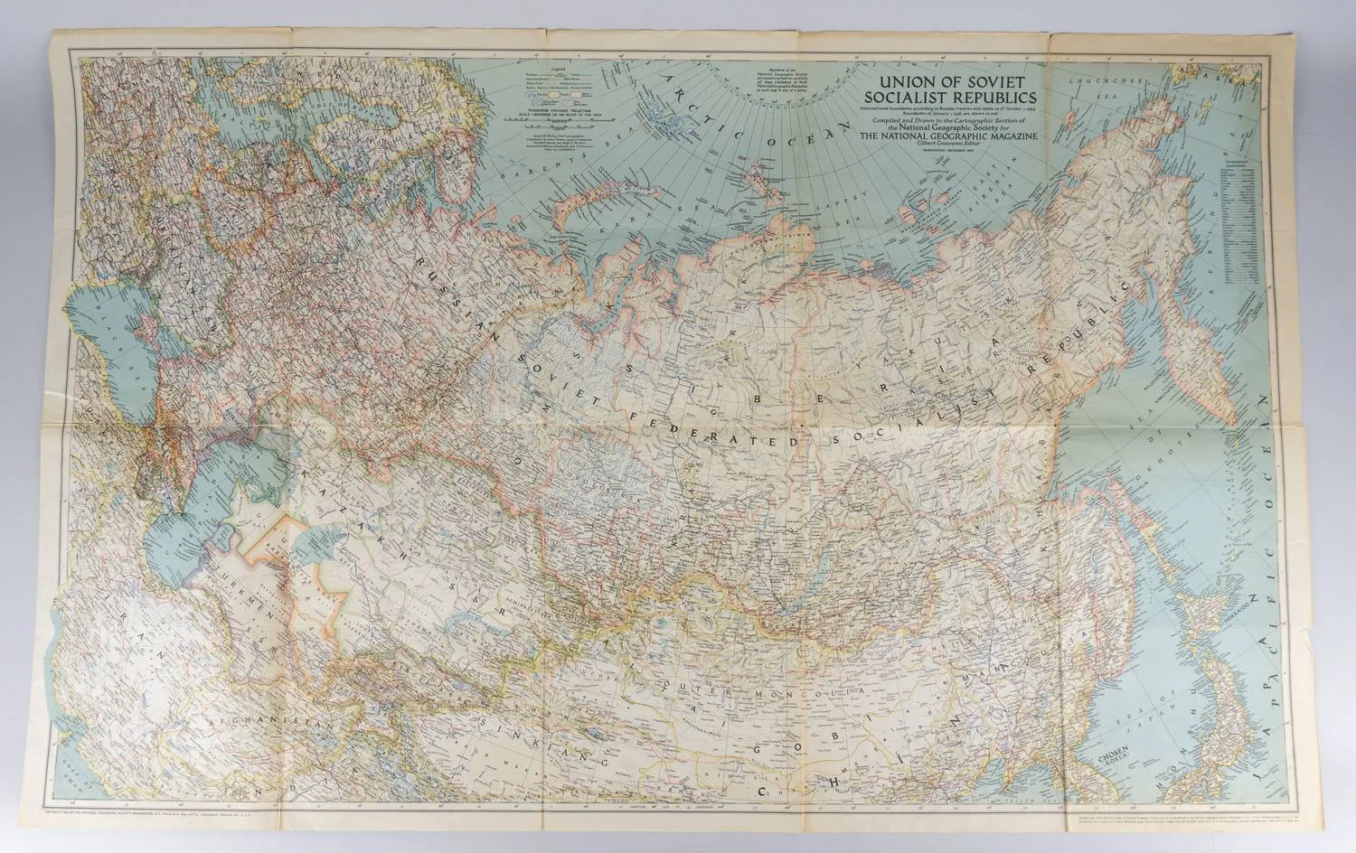 Карта СССР. США, 1944. — фото 1
