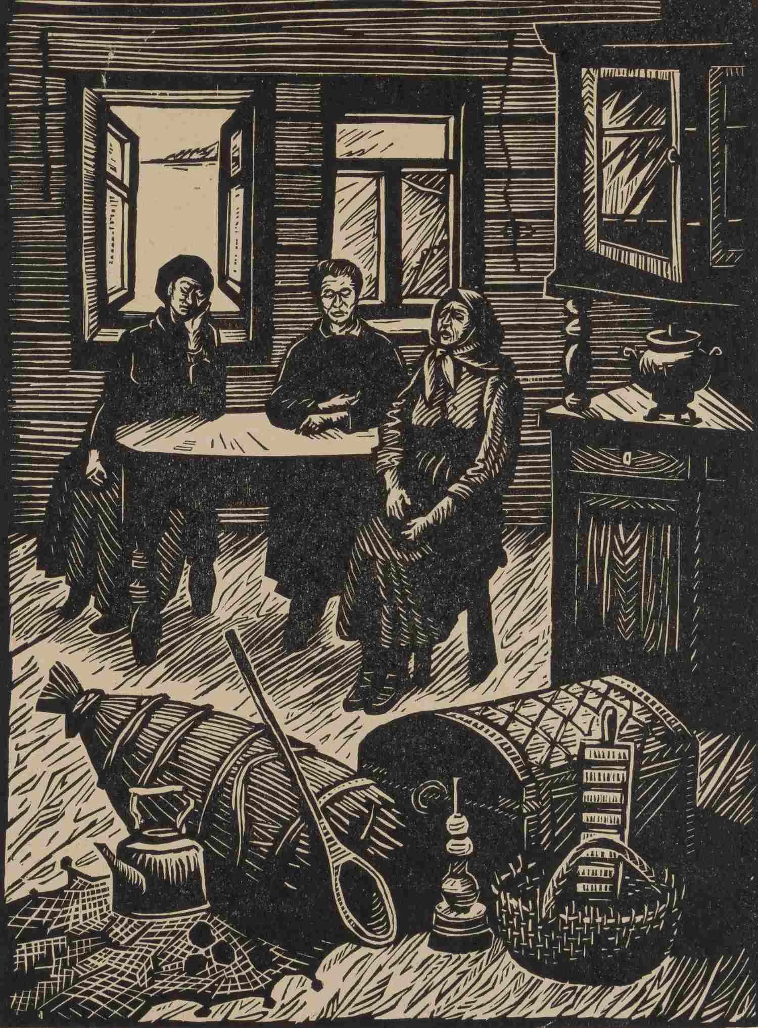 Пасынкова Анна Викторовна. Иллюстрация к произведению В. Распутина «Прощание с Матерой». 2011. — фото 4
