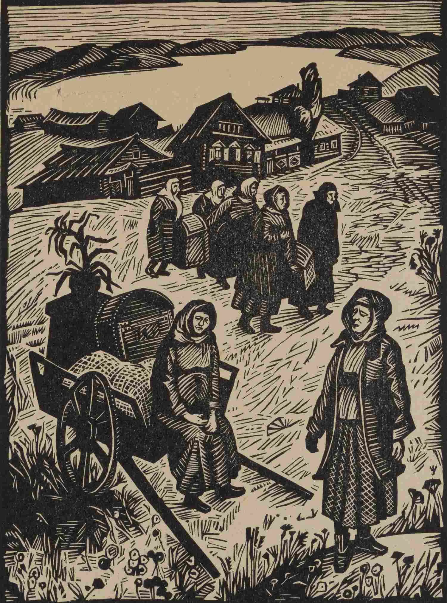 Пасынкова Анна Викторовна. Иллюстрация к произведению В. Распутина «Прощание с Матерой». 2011. — фото 3