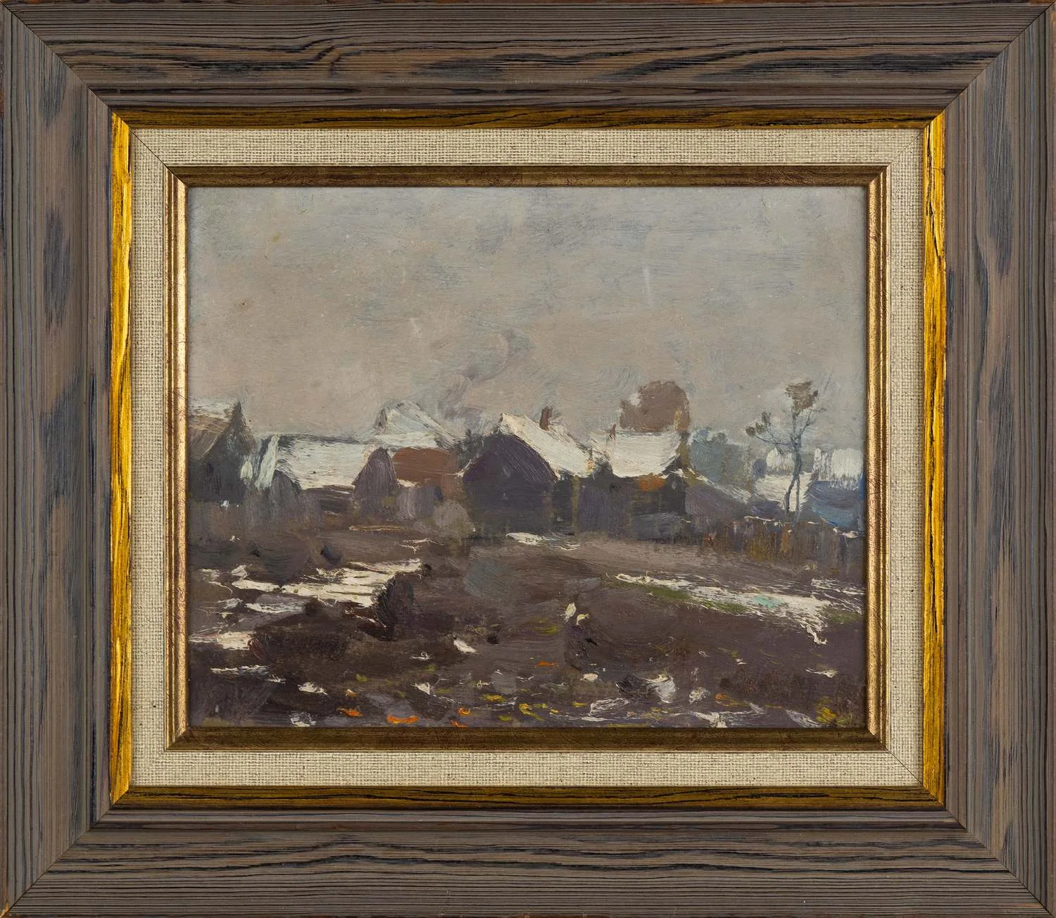 Гужавин Михаил Маркелович. Этюд с домами. 1910-е годы. — фото 1