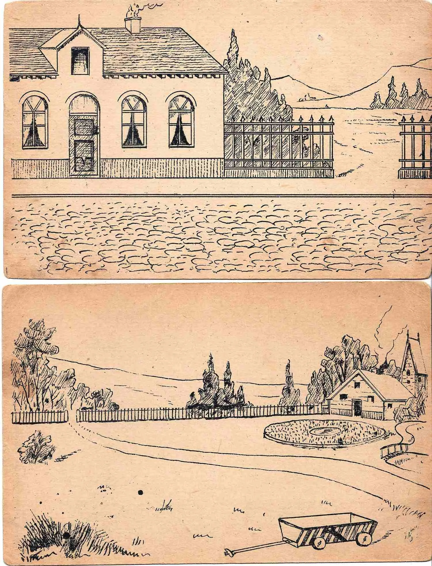4 художественные открытки. 1910-е - 1920-е годы. — фото 2