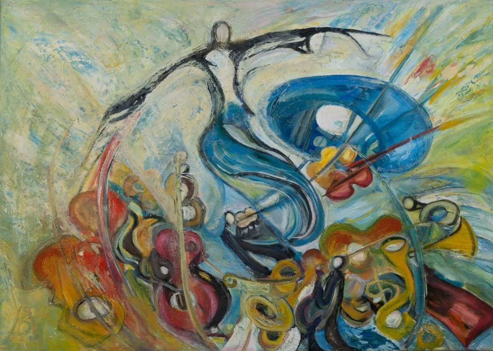 Неизвестный художник (Инициалы ЛЗ). Музыкальная композиция. 2000-е годы. — фото 1