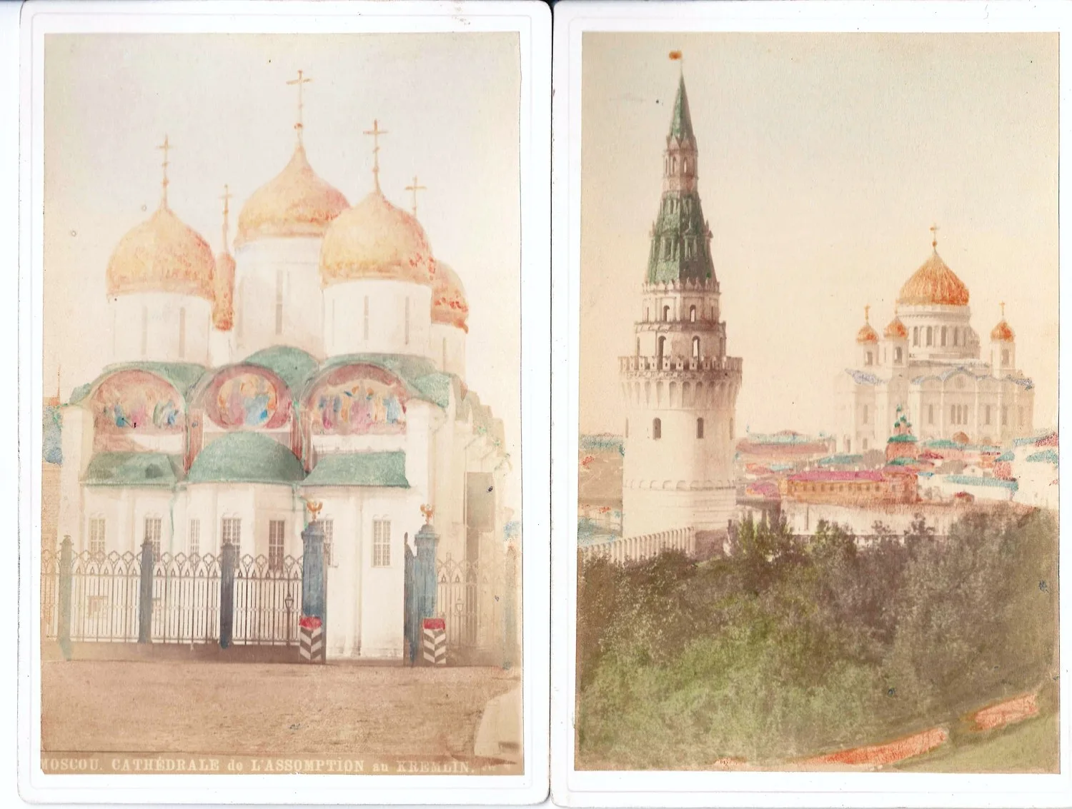 4 кабинетные фотографии с видами Москвы и Подмосковья. Кон. XIX века. — фото 2