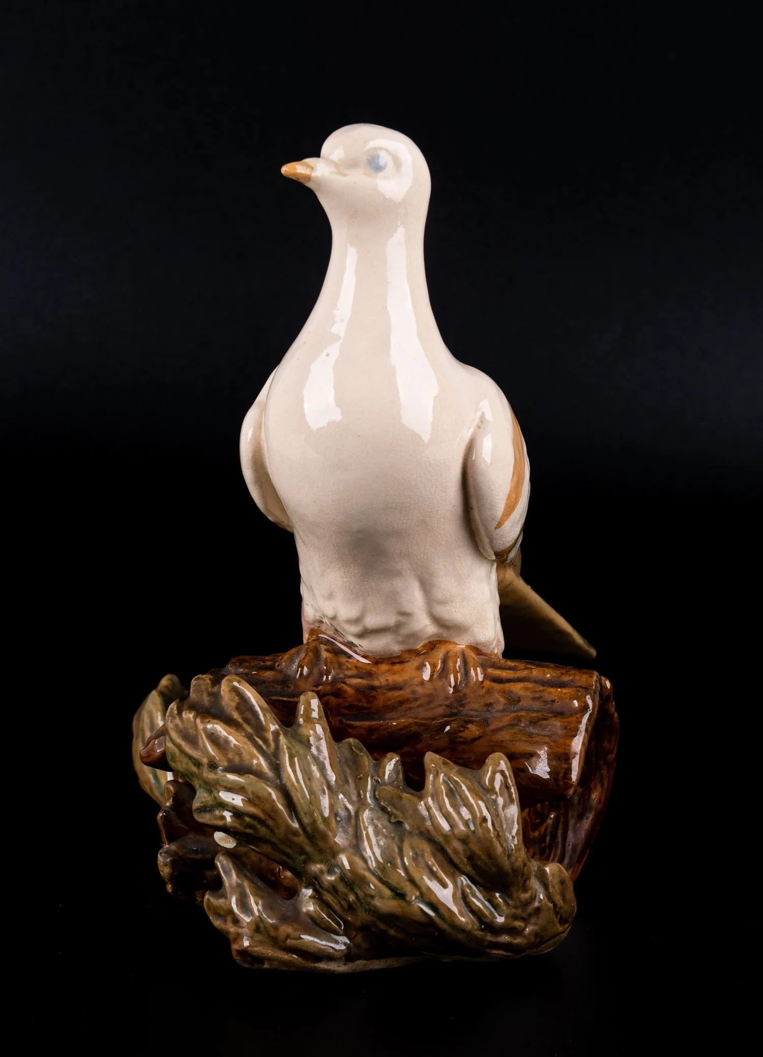 Скульптура, «Голубь на ветке». СССР, Гжель, автор - А. Сотников, 1950-е годы. — фото 2