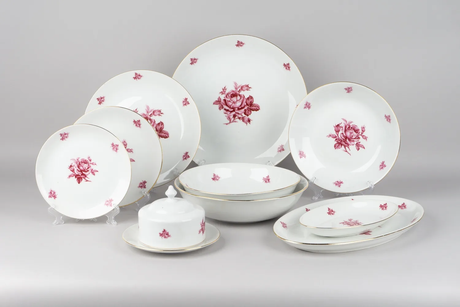 Сервиз с изображением роз. Чехия, фирма Bohemia Made in Czechoslovakia, 1950-60-е гг. — фото 3