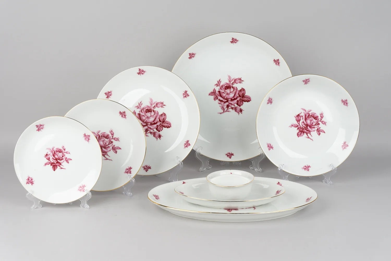 Сервиз с изображением роз. Чехия, фирма Bohemia Made in Czechoslovakia, 1950-60-е гг. — фото 4