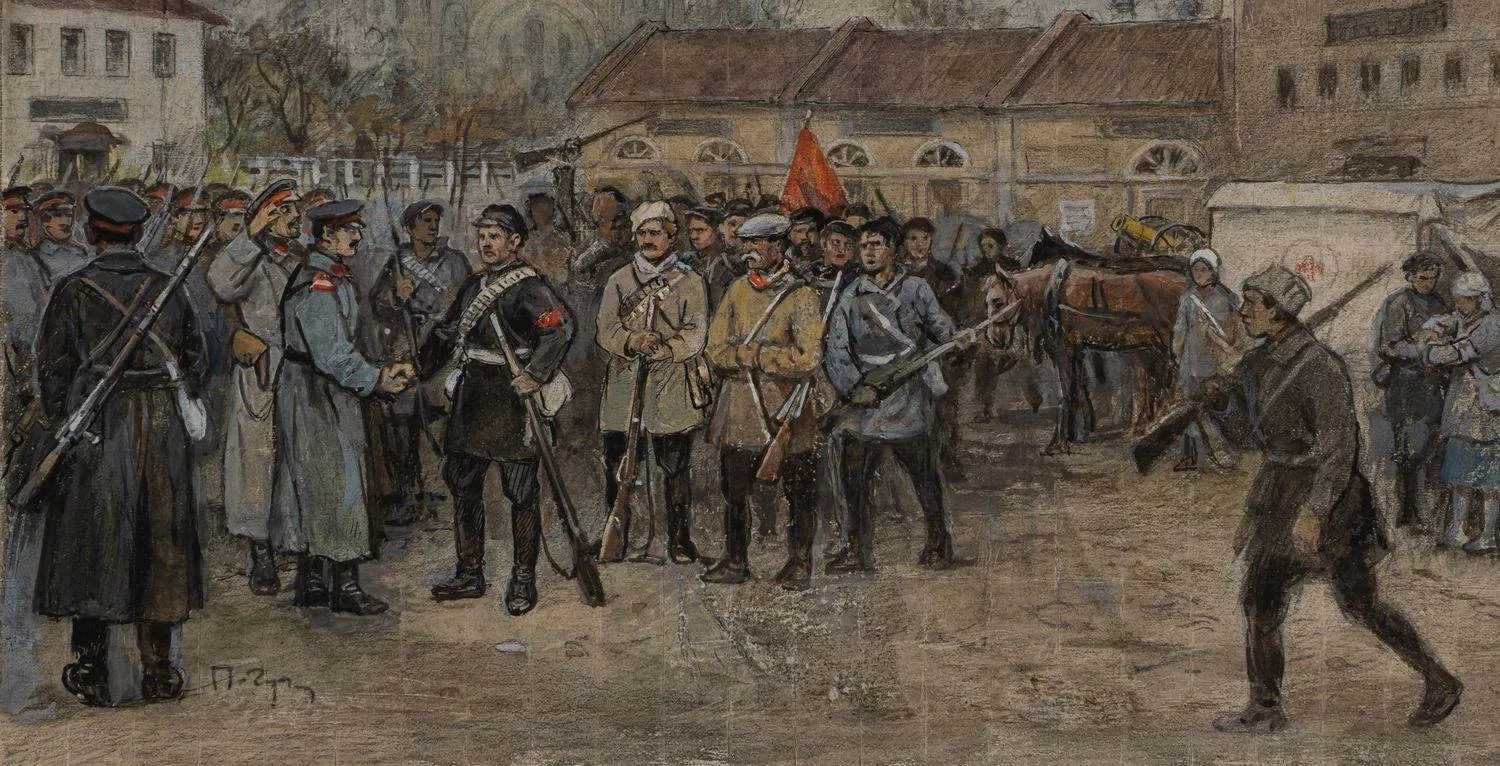 Пичугин Захар Ефимович. Братание. 1920-е. — фото 2