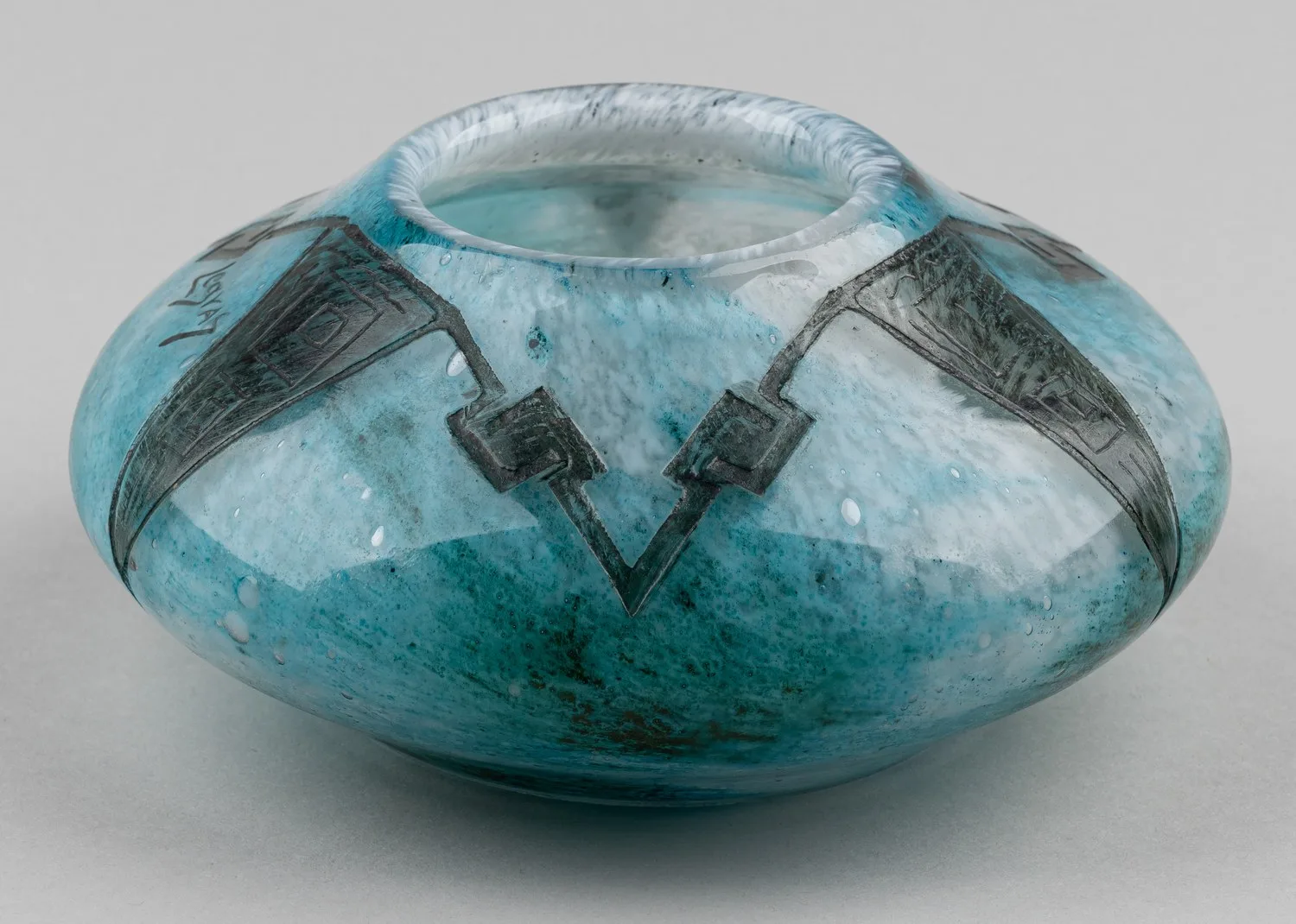 Вазочка в стиле ар-деко. Франция, фирма Legras, 1925-1928 годы. — фото 4