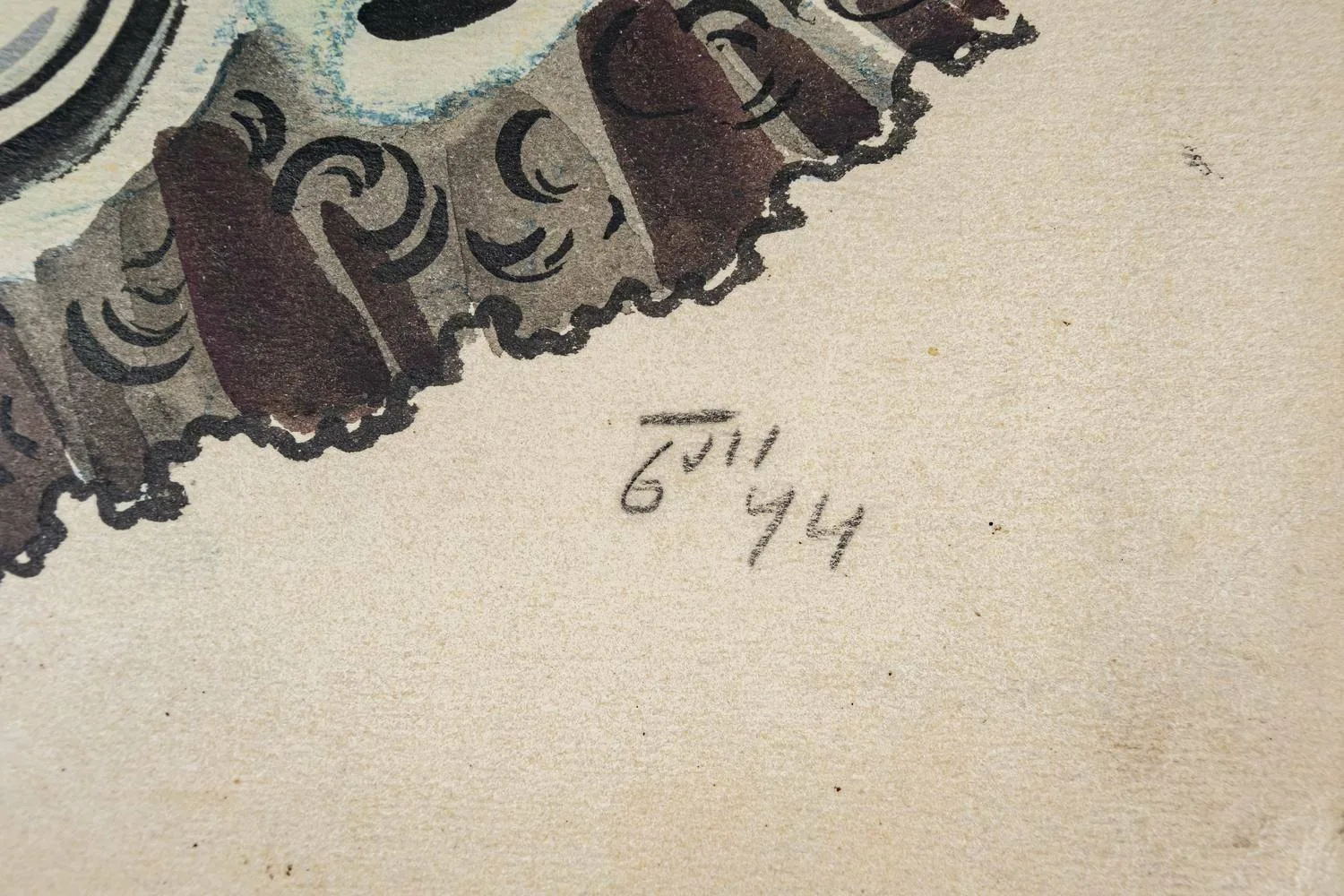 Бруни Татьяна Георгиевна. Эскиз костюма к балету Леонида Якобсона. 1944. — фото 4