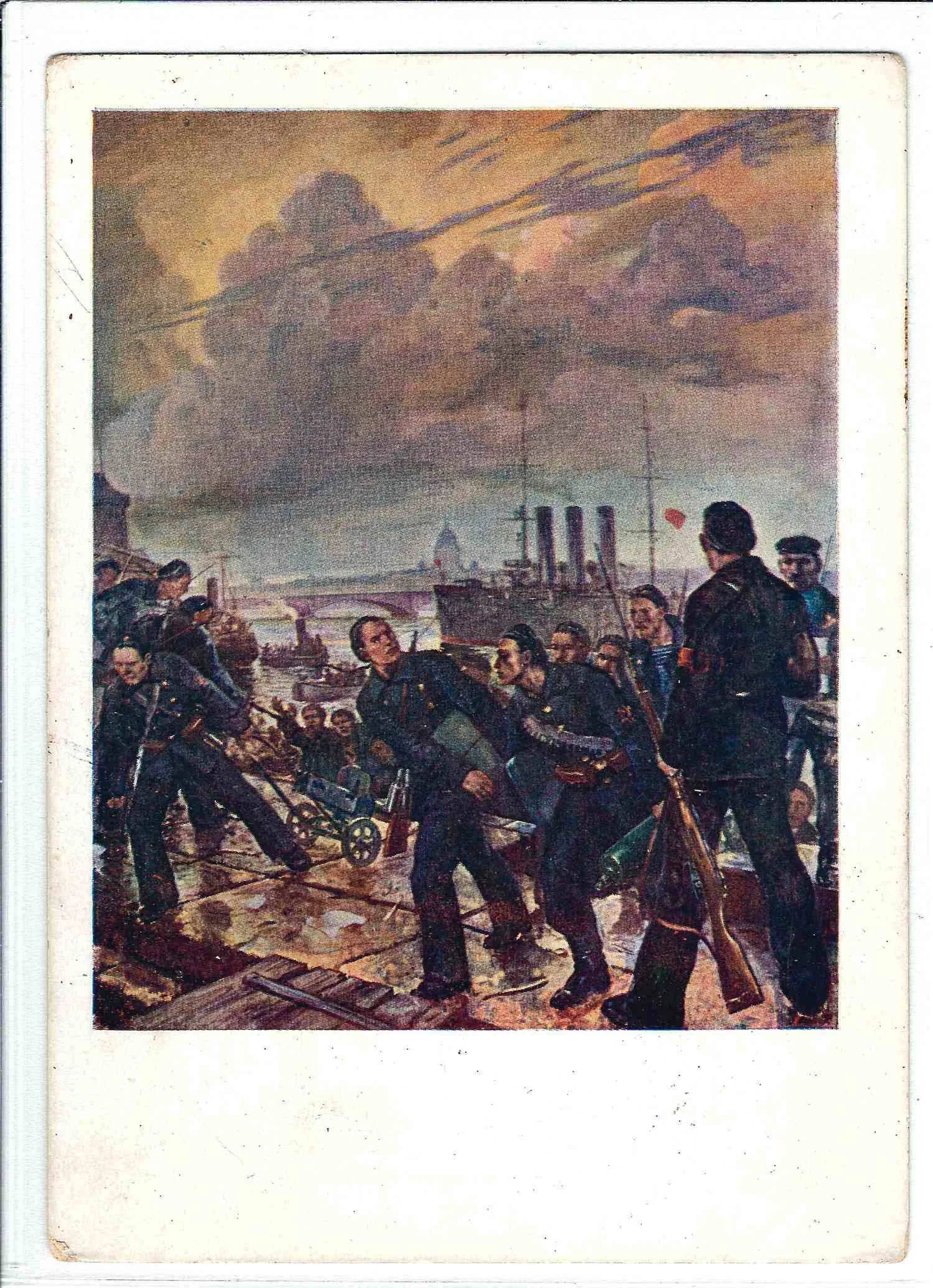 26 открыток «Революция и Гражданская война в живописи». СССР, 1930-е - 1960-е годы. — фото 7