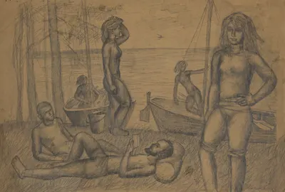 Назаров Константин Борисович. Озеро Селигер. 1969.