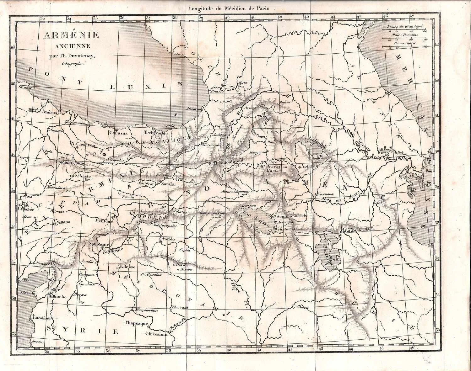 Листы карт «Древняя Армения», «Армения». Франция, середина XIX века. — фото 2