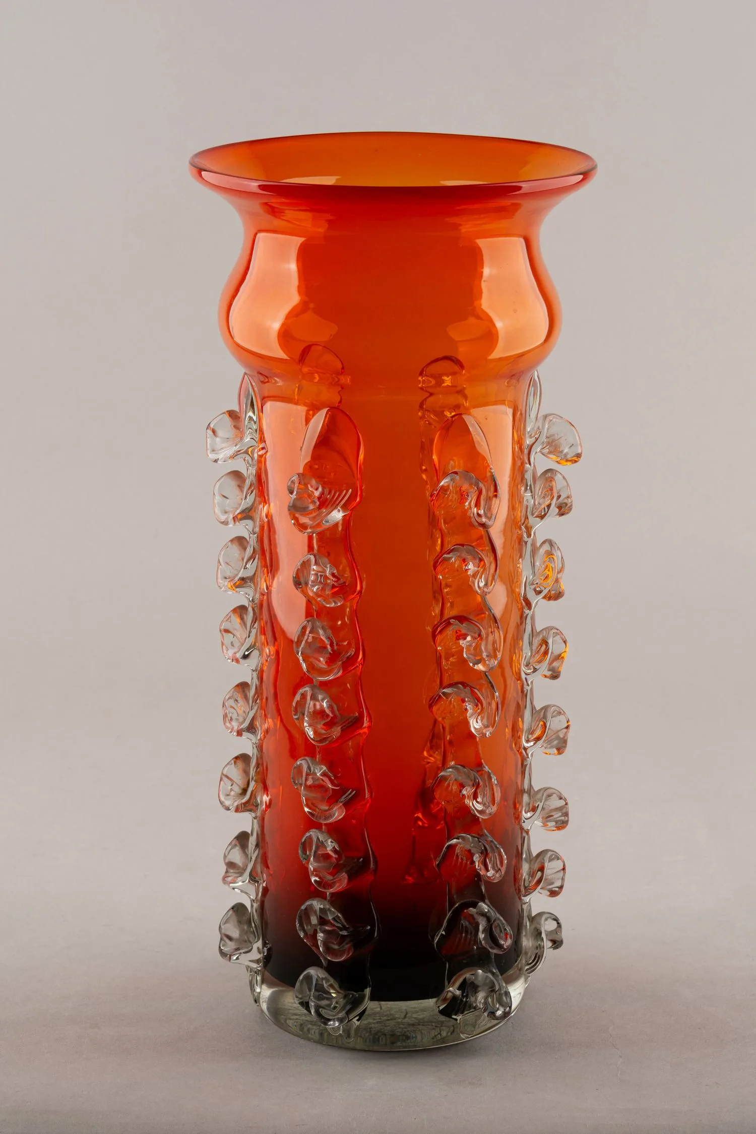 Ваза оранжевая. СССР, вторая половина XX века. — фото 2
