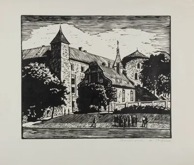 Загрядский Геннадий Тимофеевич. Рижский замок. 1973.