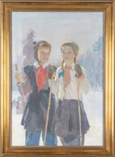 Григорьев Сергей Александрович. Пионерки. Конец 1950-х