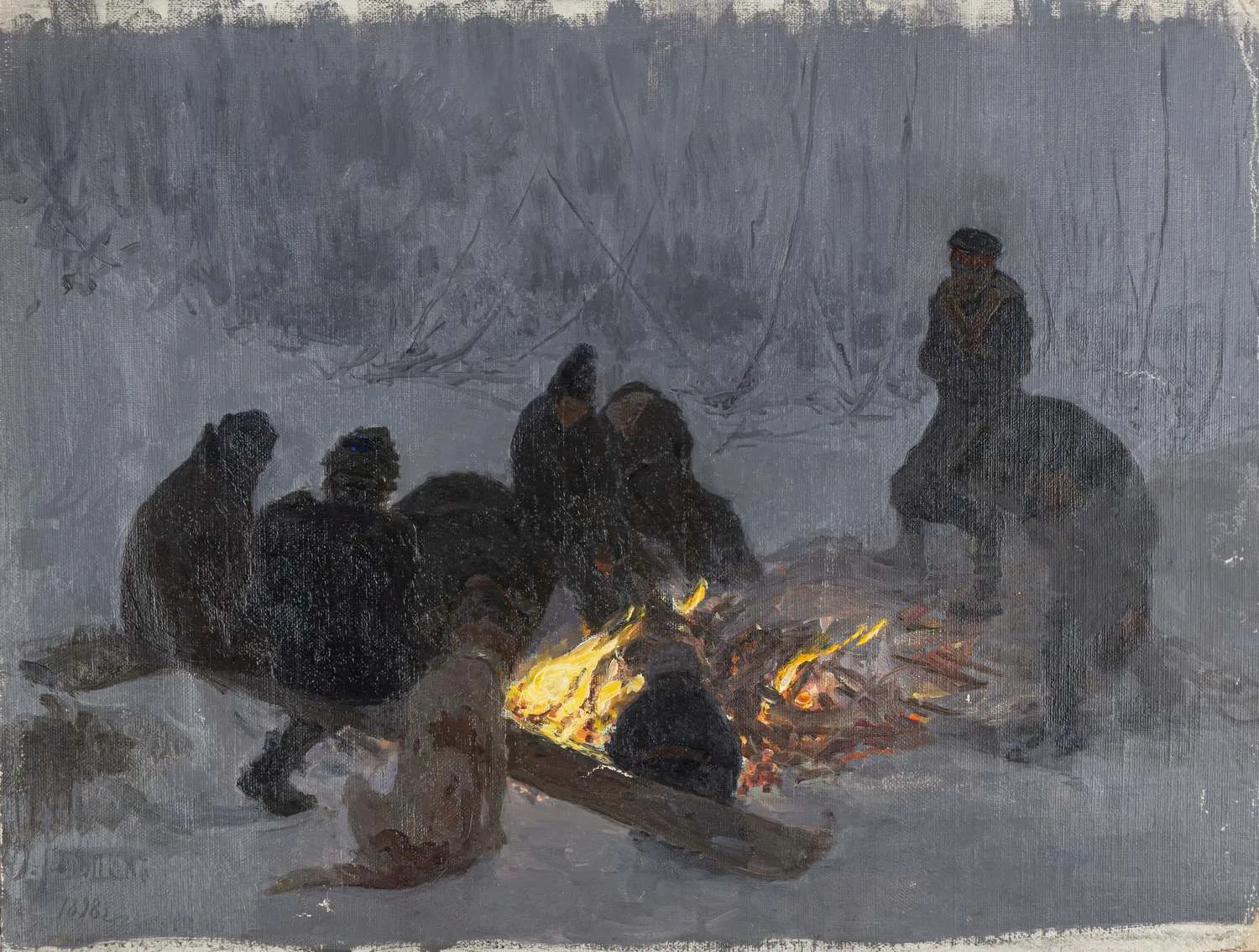 Альбом учеников И.Е. Репина студии М.К. Тенишевой, подаренный А.В. Прахову. 19 листов, посвящение и 17 этюдов. 1898. — фото 5