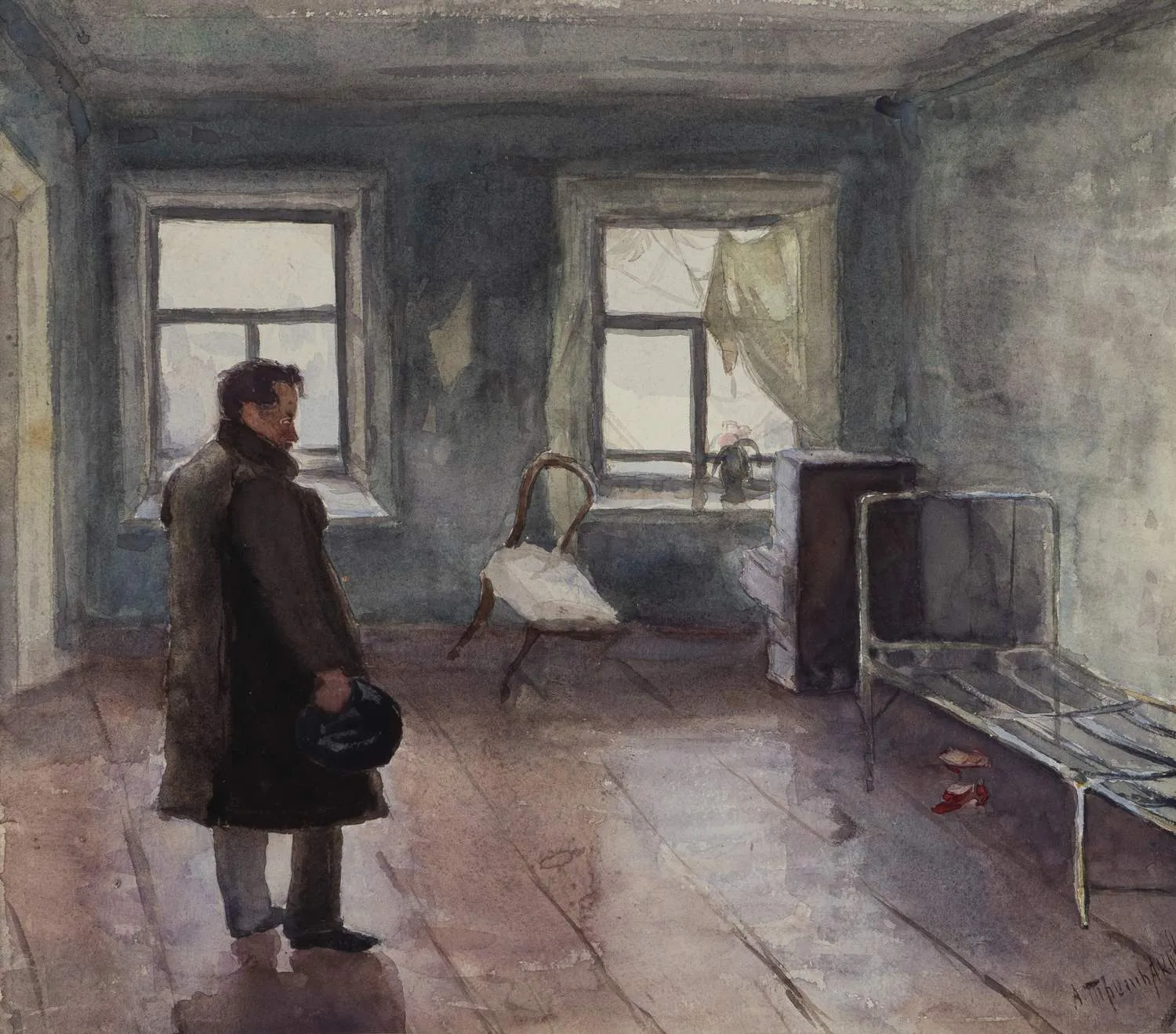 Альбом учеников И.Е. Репина студии М.К. Тенишевой, подаренный А.В. Прахову. 19 листов, посвящение и 17 этюдов. 1898. — фото 21