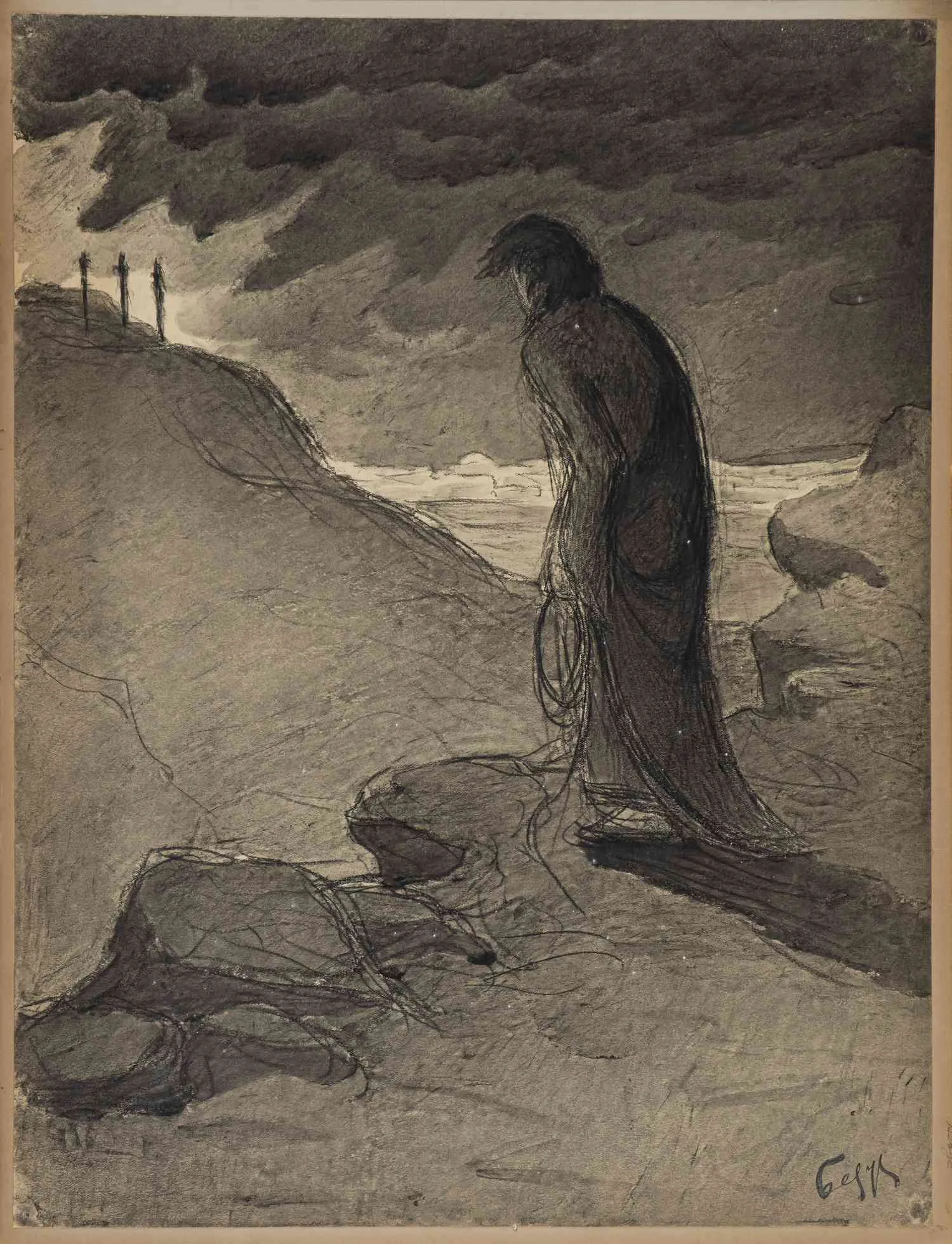 Альбом учеников И.Е. Репина студии М.К. Тенишевой, подаренный А.В. Прахову. 19 листов, посвящение и 17 этюдов. 1898. — фото 7