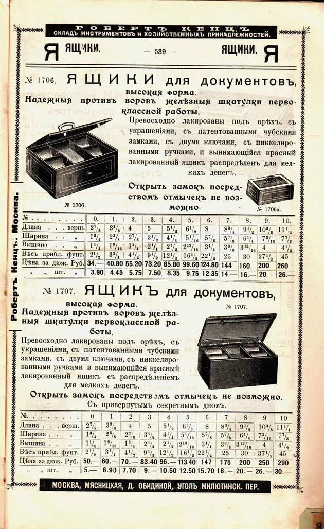 (Робертъ Кенцъ) Сейф. Германия, торговый дом Робертъ Кенцъ (Robert Kentz), начало XX века. — фото 4