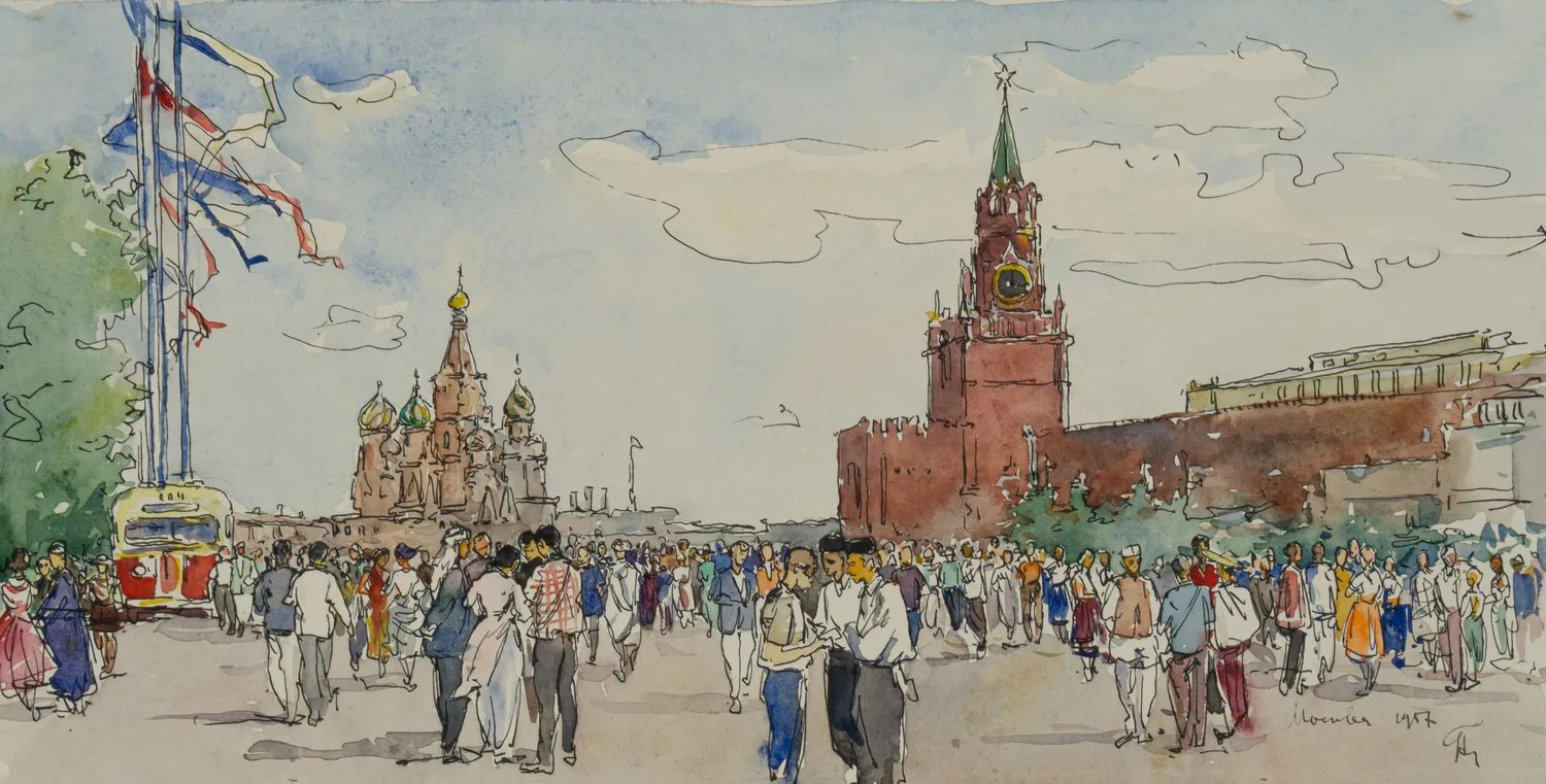 Губарев Александр Иванович. Фестивальная Москва. 1957. — фото 1
