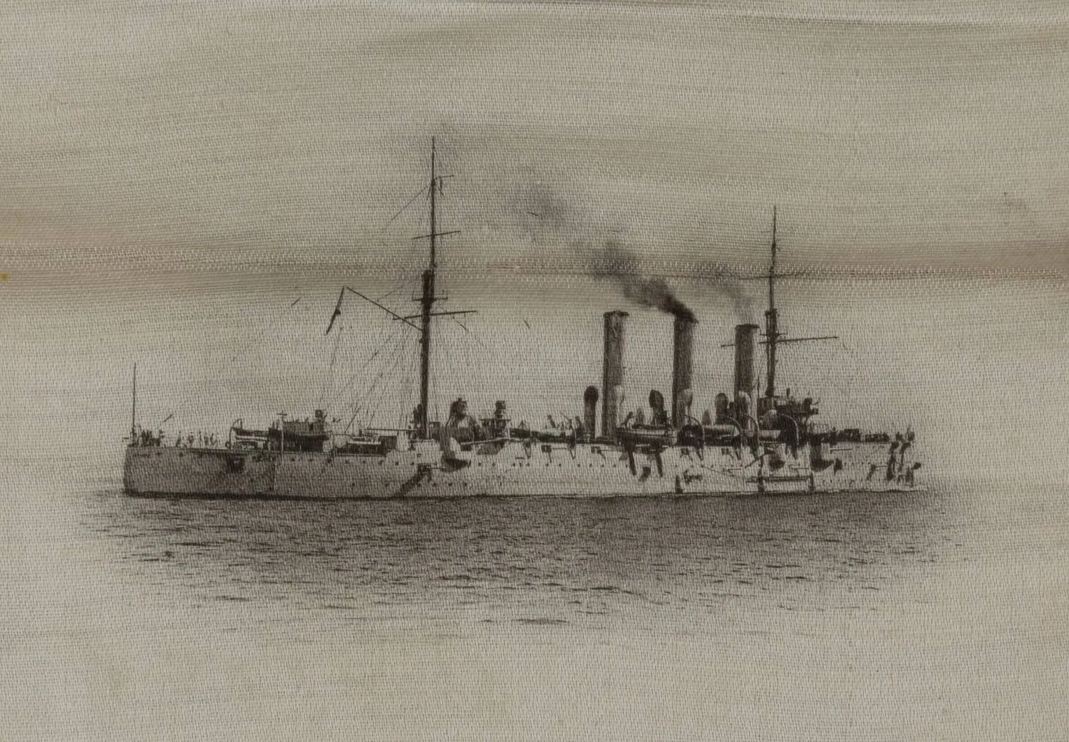 Лента с изображением крейсера «Аврора». Россия, 1900-е годы. — фото 2