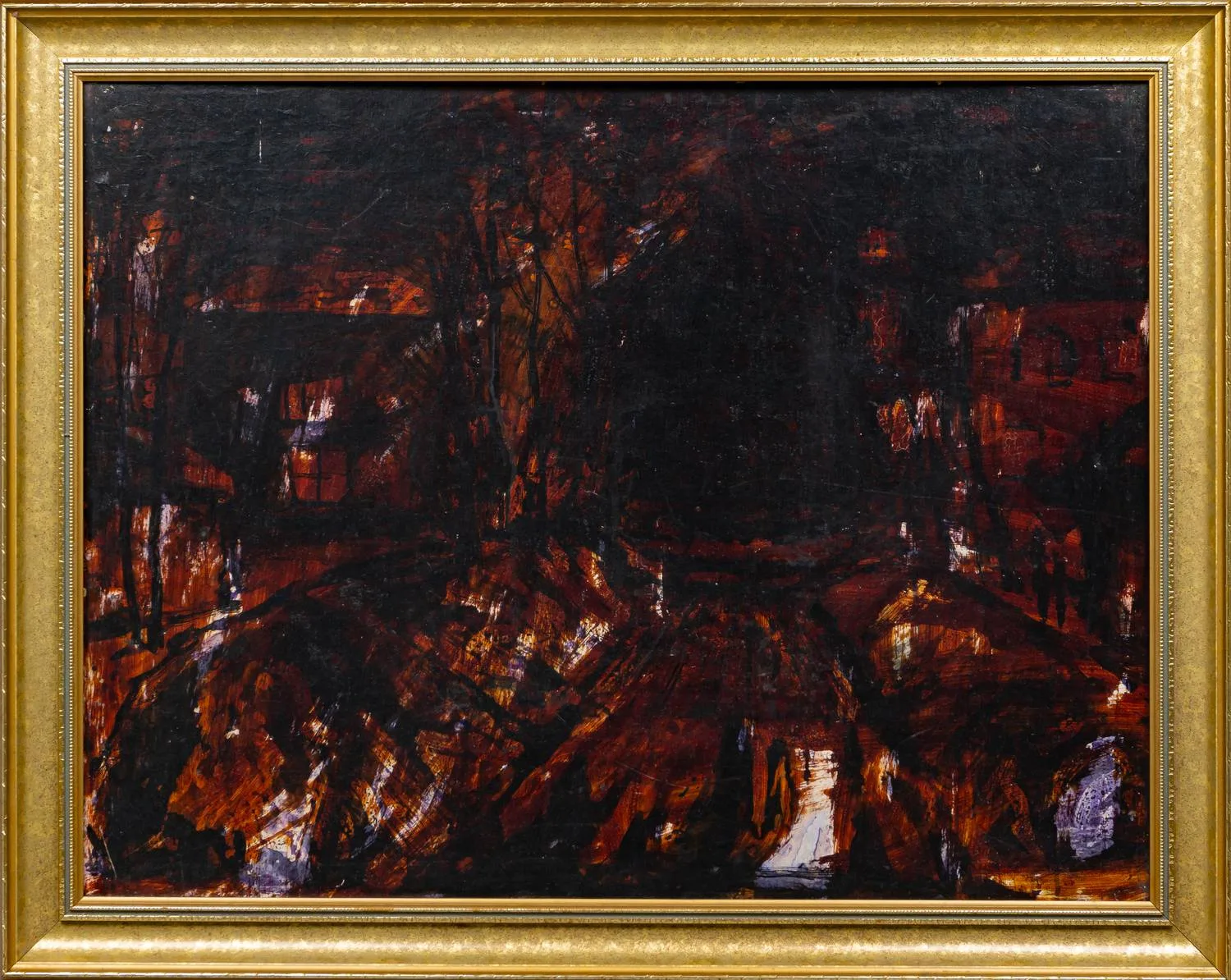 Гусев Юрий Александрович. Зимний пейзаж. Сокольники. 1967. — фото 1