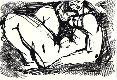 Рябов С. Натурщицы. Шесть эскизов. 1967-1973.