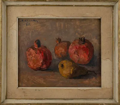 Малеина Евгения Алексеевна. Гранаты. 1967.