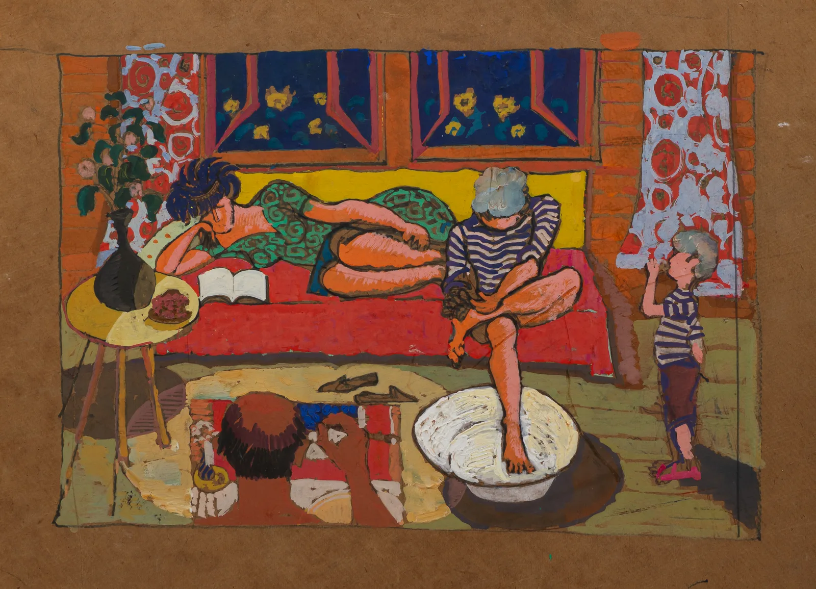 Митюков Игорь Иванович. "На даче". 1970-е годы.