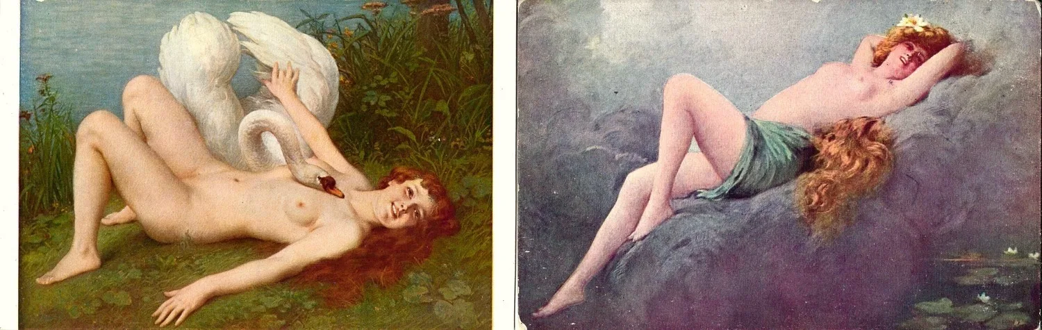 18 открыток «Живопись «Ню». Парижский салон». Издание И. Лапина, нач. XX века. — фото 5