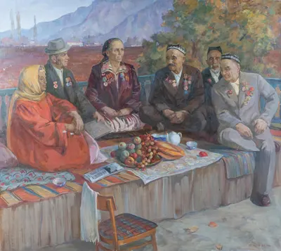 Владимир Правдюк. Чаепитие. 1986