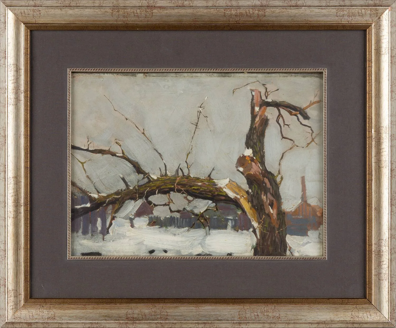 Гужавин Михаил Маркелович. Этюд с деревом. 1910-е годы. — фото 1