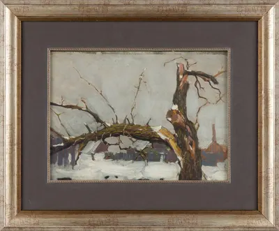 Гужавин Михаил Маркелович. Этюд с деревом. 1910-е годы.