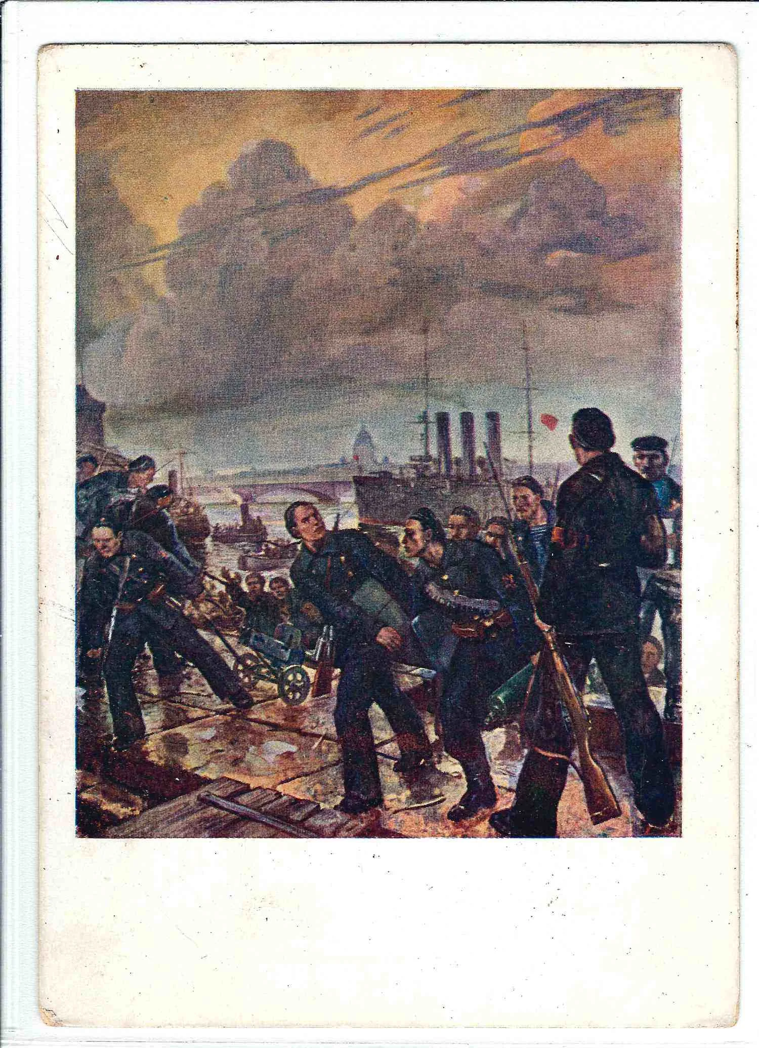 35 открыток «Революция и Гражданская война в живописи», «Красная армия». СССР, 1930-е - 1960-е годы. — фото 12