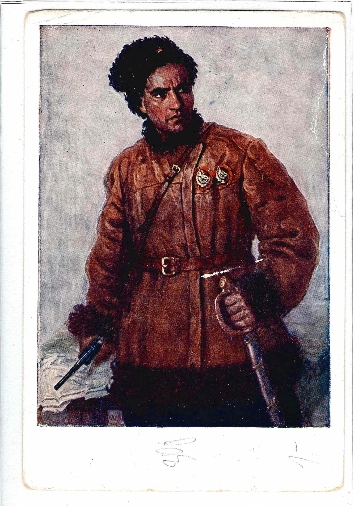 35 открыток «Революция и Гражданская война в живописи», «Красная армия». СССР, 1930-е - 1960-е годы. — фото 1