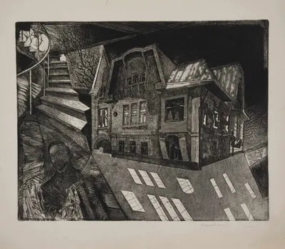 Мациевский Евгений Олегович. Дом Валерия Яковливеча Брюсова в Москве. 1980-е годы.