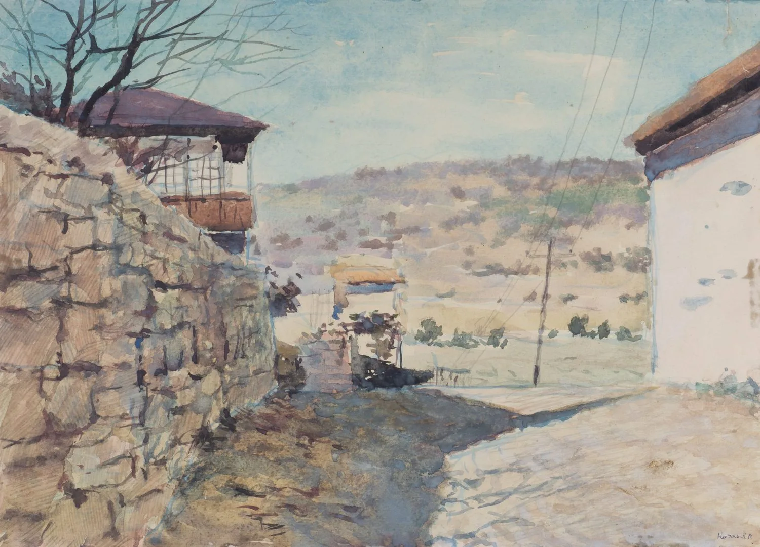 Коган Яков Робертович. Татарский поселок Малорченское. 1969. — фото 1