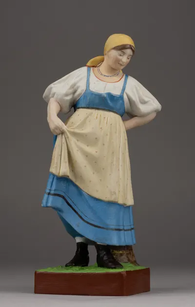 Скульптура «Плясунья». Россия, Вербилки, Завод Гарднера, 1880-1890 годы.
