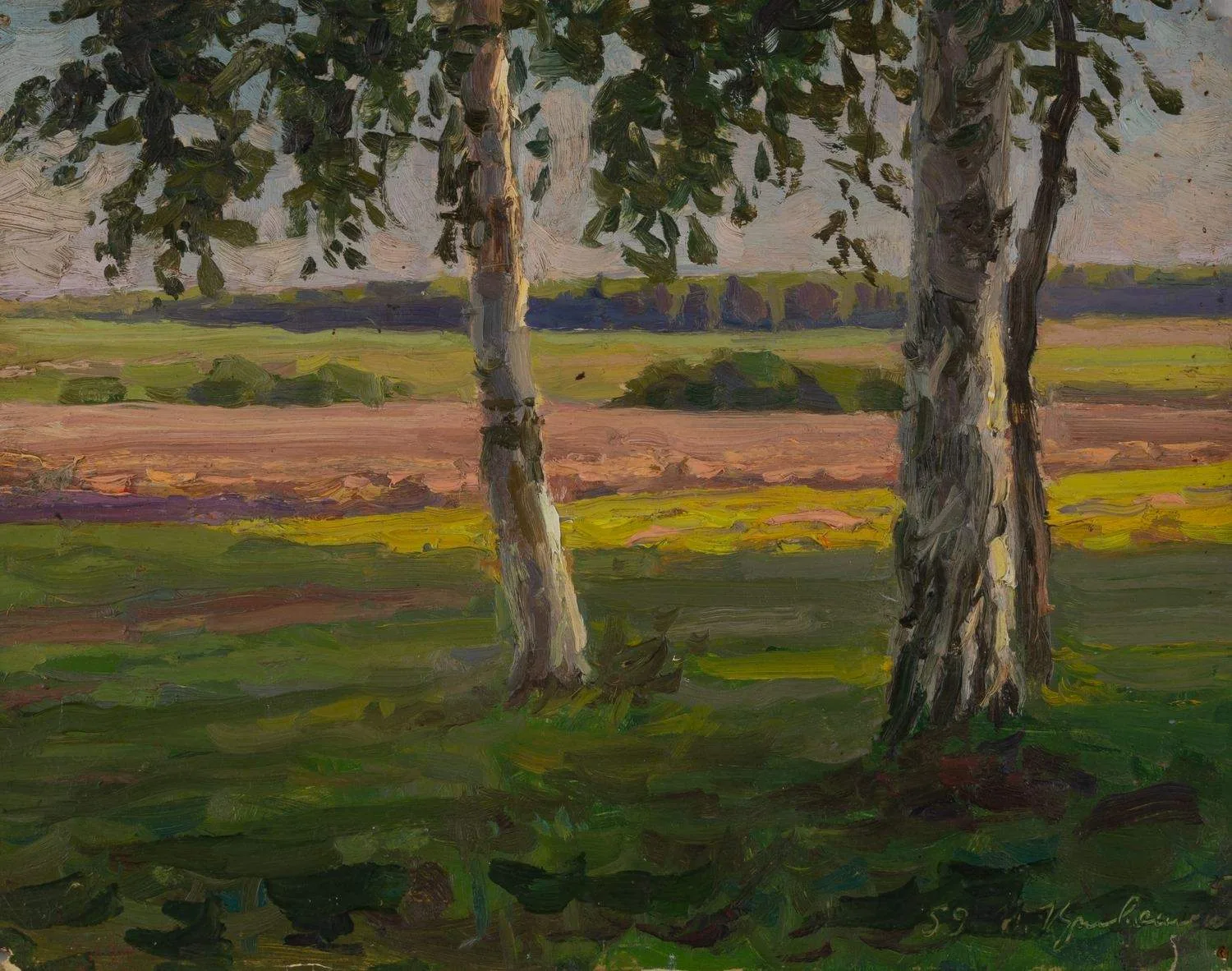 Кривошей Игорь Ефимович. Пейзаж. 1959. — фото 1