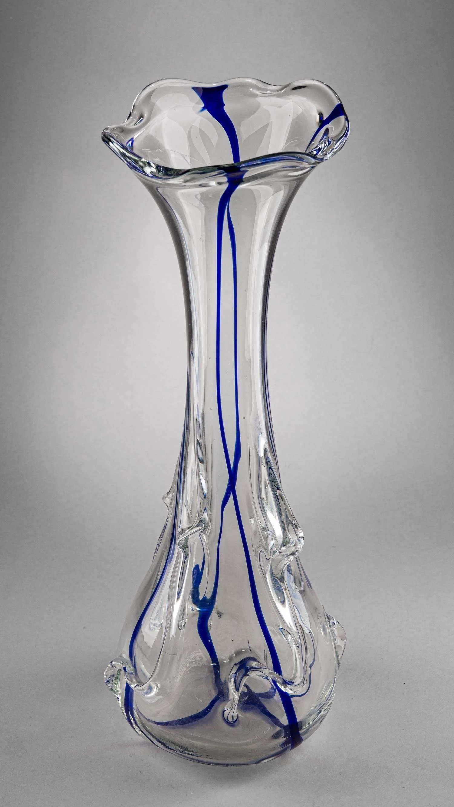 Ваза «Сэнкач» (Sękacz). Польша, Зомбковицкий стекольный завод, 1960-е - 1970-е годы. — фото 4