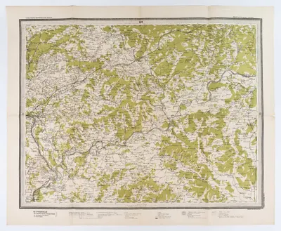 Лист «Казанская губерния» из специальной карты Европейской России. 1921.