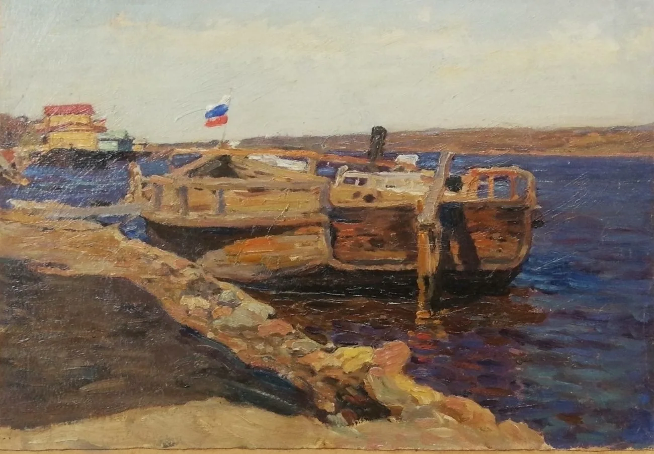 Баржа. Сер. XX века. — фото 1