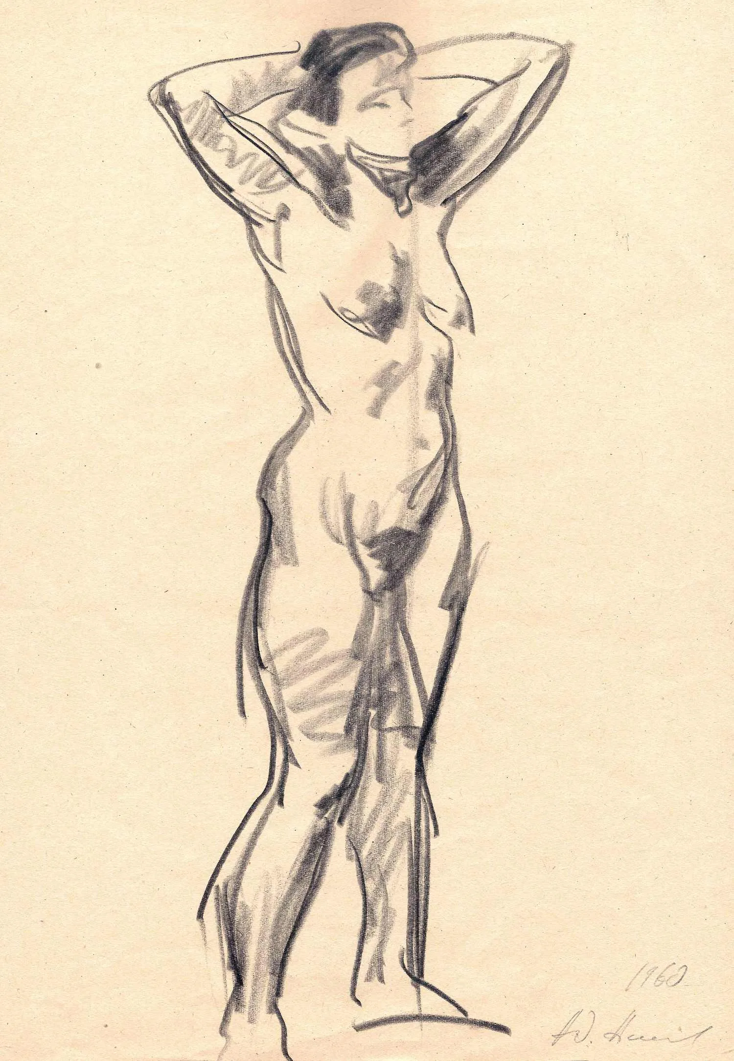 Алексеев Адольф Евгеньевич. Модель. 1960. — фото 1