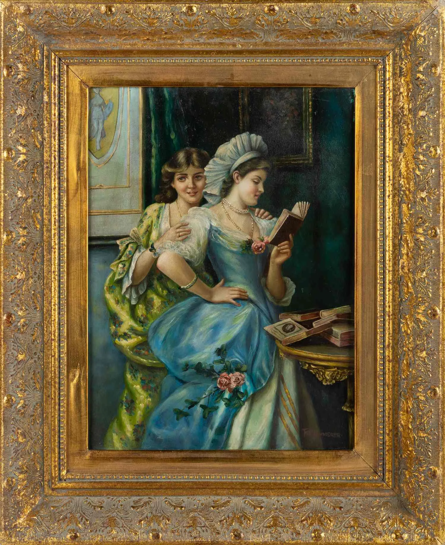 Фредерик Хендрик Кэммерер. Чтение нового романа. 1890-е. — фото 1
