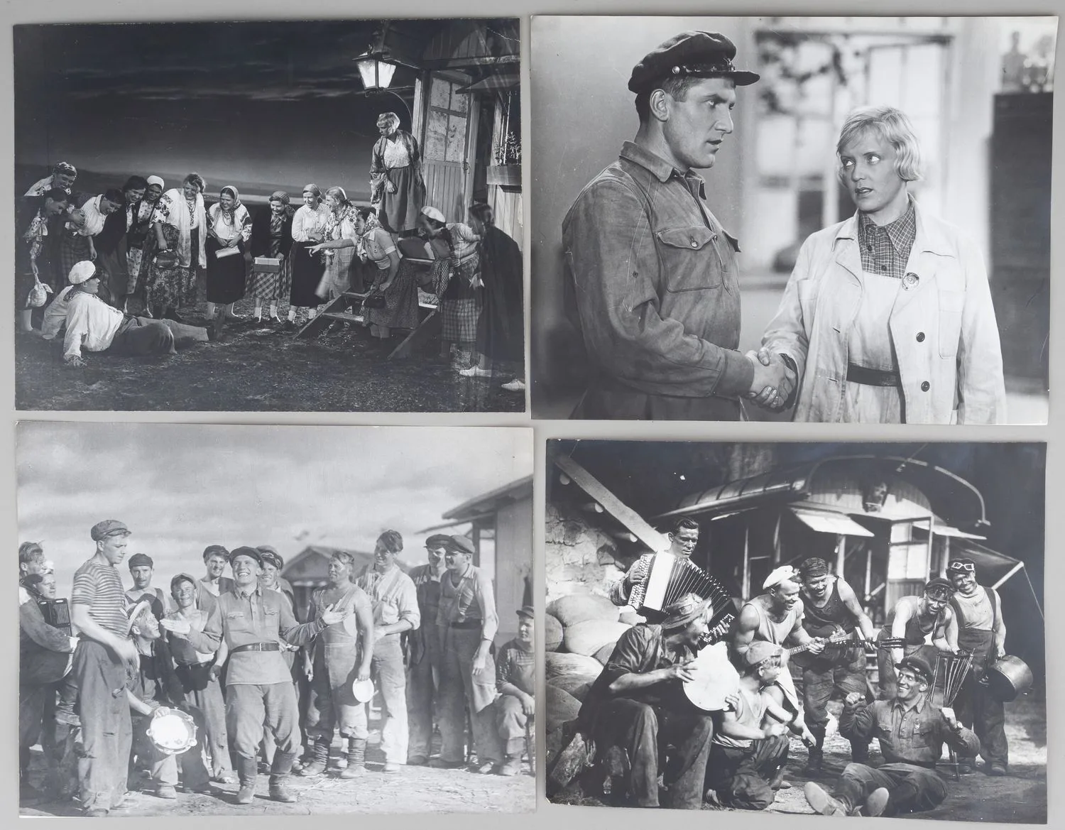 4 фотографии сцен художественного фильма «Трактористы». 1939. — фото 1