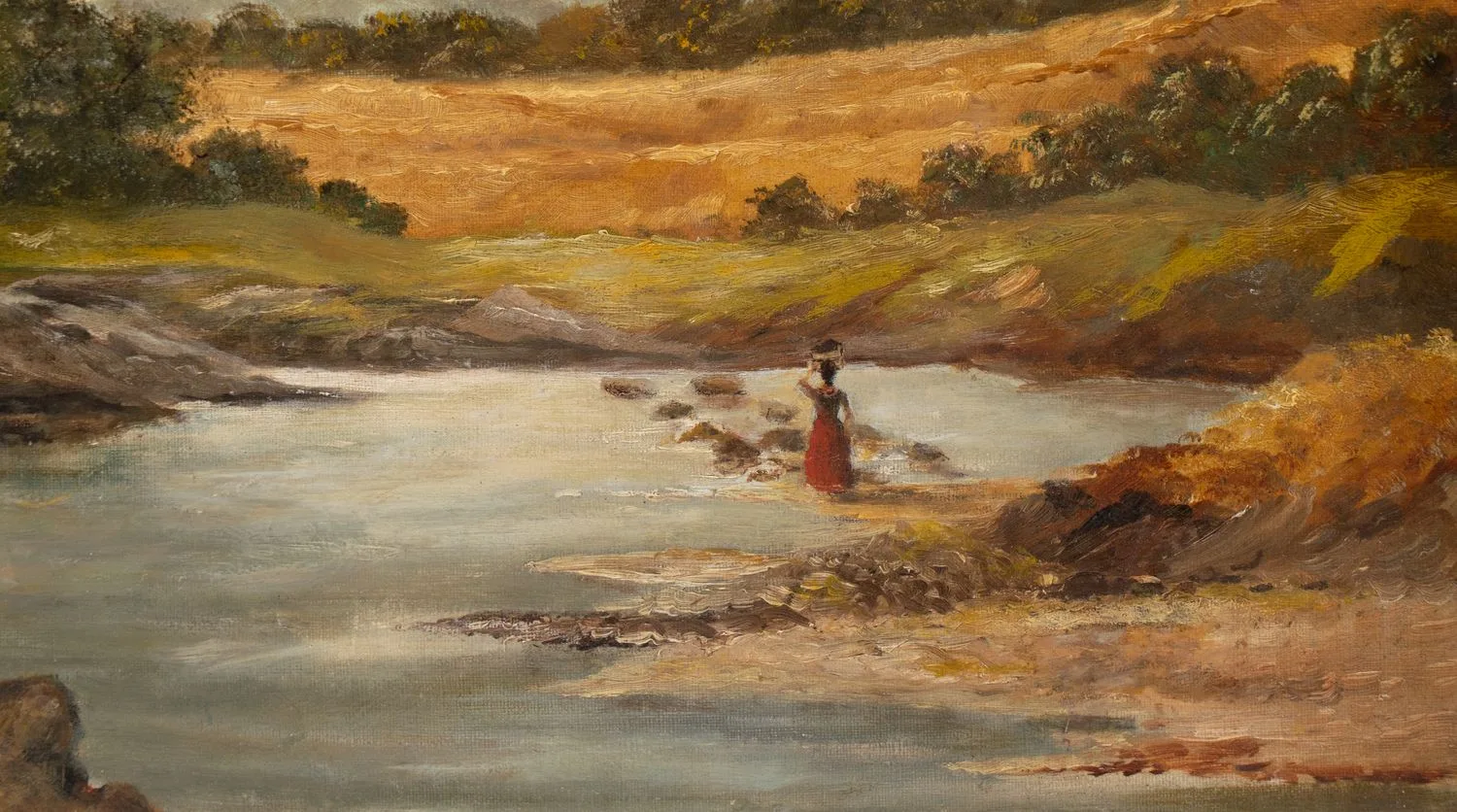 Неизвестный художник (C.Robson по подписи). Пейзаж. Западная Европа, 1888. — фото 2