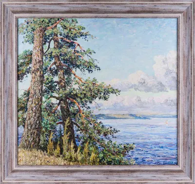 Ткаченко Владимир Александрович. Пейзаж с соснами. 1992.