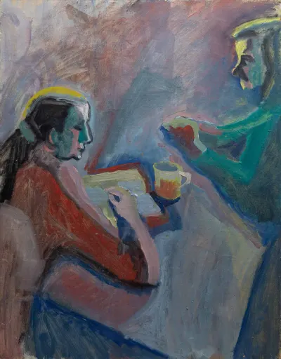 Шинкарев Владимир Николаевич (?). Портрет Андрея и Ларисы Тарковских. 1980-е годы.