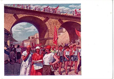 Лупанов С. Открытка «1 мая в Одессе». Издание Музея Революции Союза ССР, 1927.