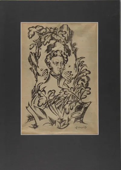 Остров В. Портрет Пушкина. 1930-е – 1940-е годы.